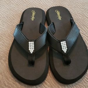 Glitterflops w/ Swarovski Crystals